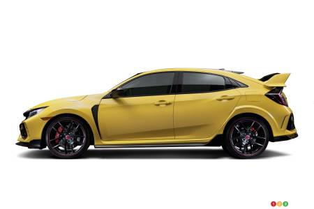 Honda Civic Type R 2021 édition limitée, profil